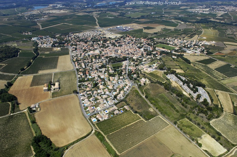Vue aérienne de la commune